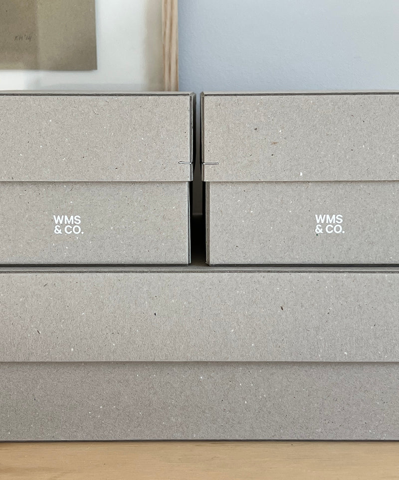 Wms&Co. Brutalist Storage Boxes: Grey